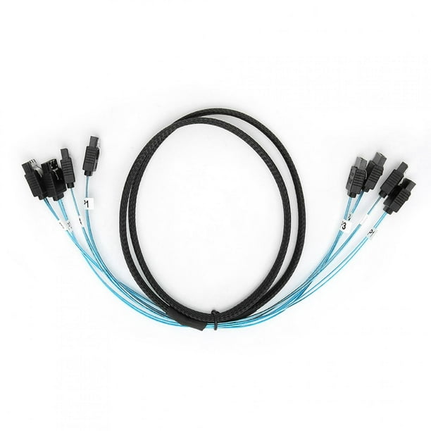 Cable Internal Mini Breakout Cable H0101 4 SATA to Hardware Server State Drive SSD 1Meter Cable Internal Mini Breakout Cable H0101 4 SATA to Hardware Server State Drive SSD 1Meter